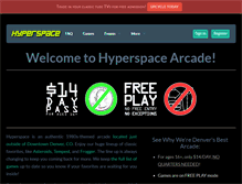 Tablet Screenshot of hyperspace80s.com